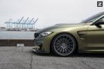BMW M4 Coupe Matte Gold on Zito Wheels 2016 года